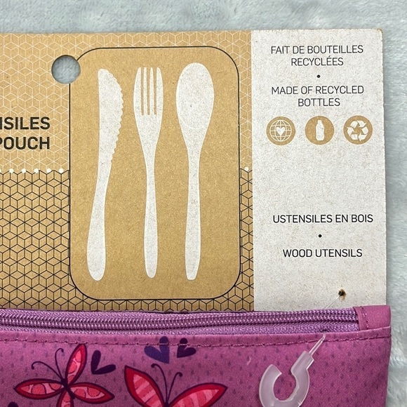 KETTO Reusable Takeout Lunch Utensils With Zip Pouch Recycled NWT - Picture 7 of 12